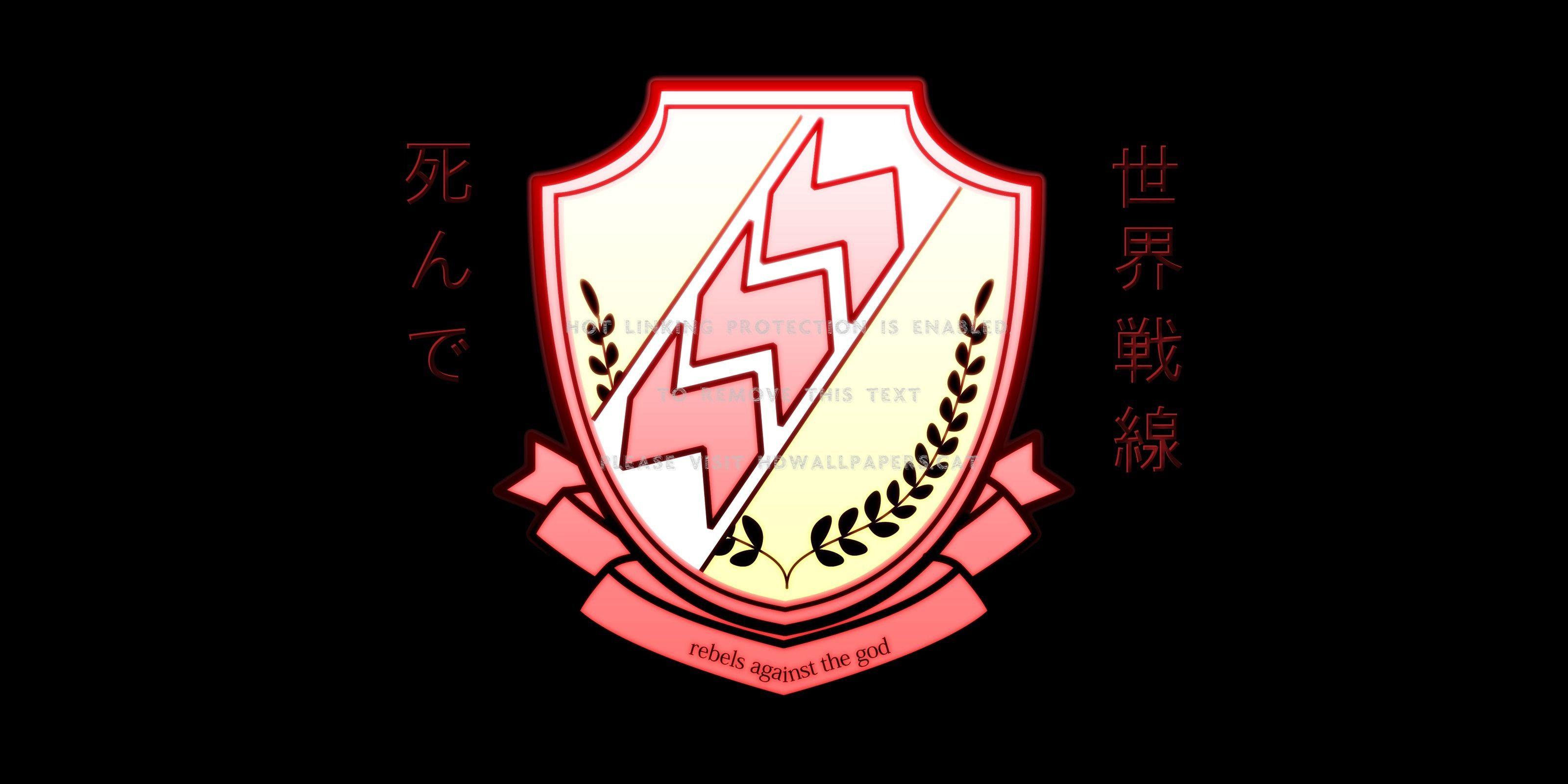 3200x1600 logo rebels black angel beats background