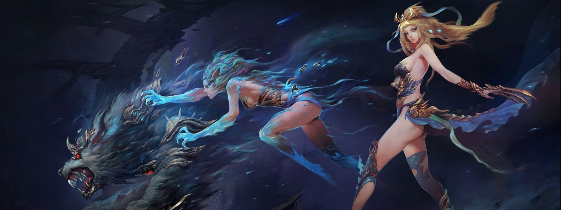 1867x700 Wizard Women Wallpaper