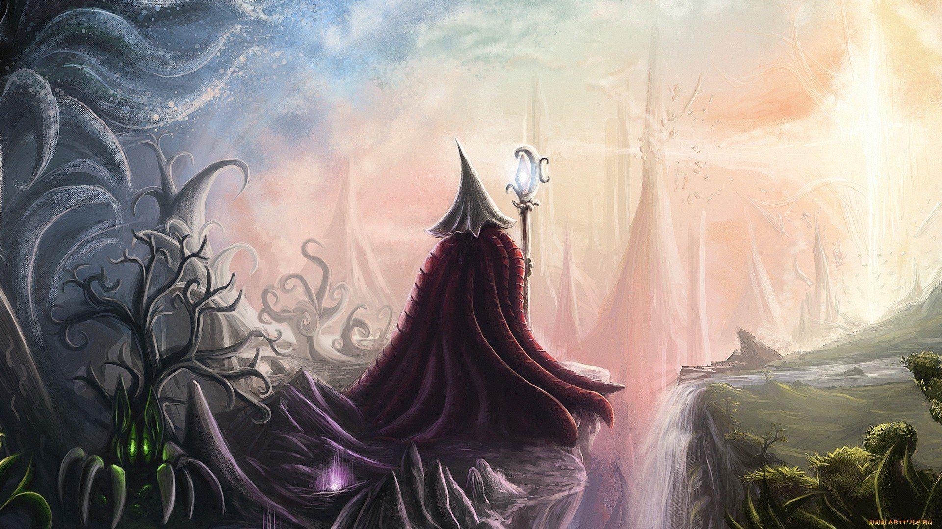 1920x1080 Mage Fantasy Plant Wizard