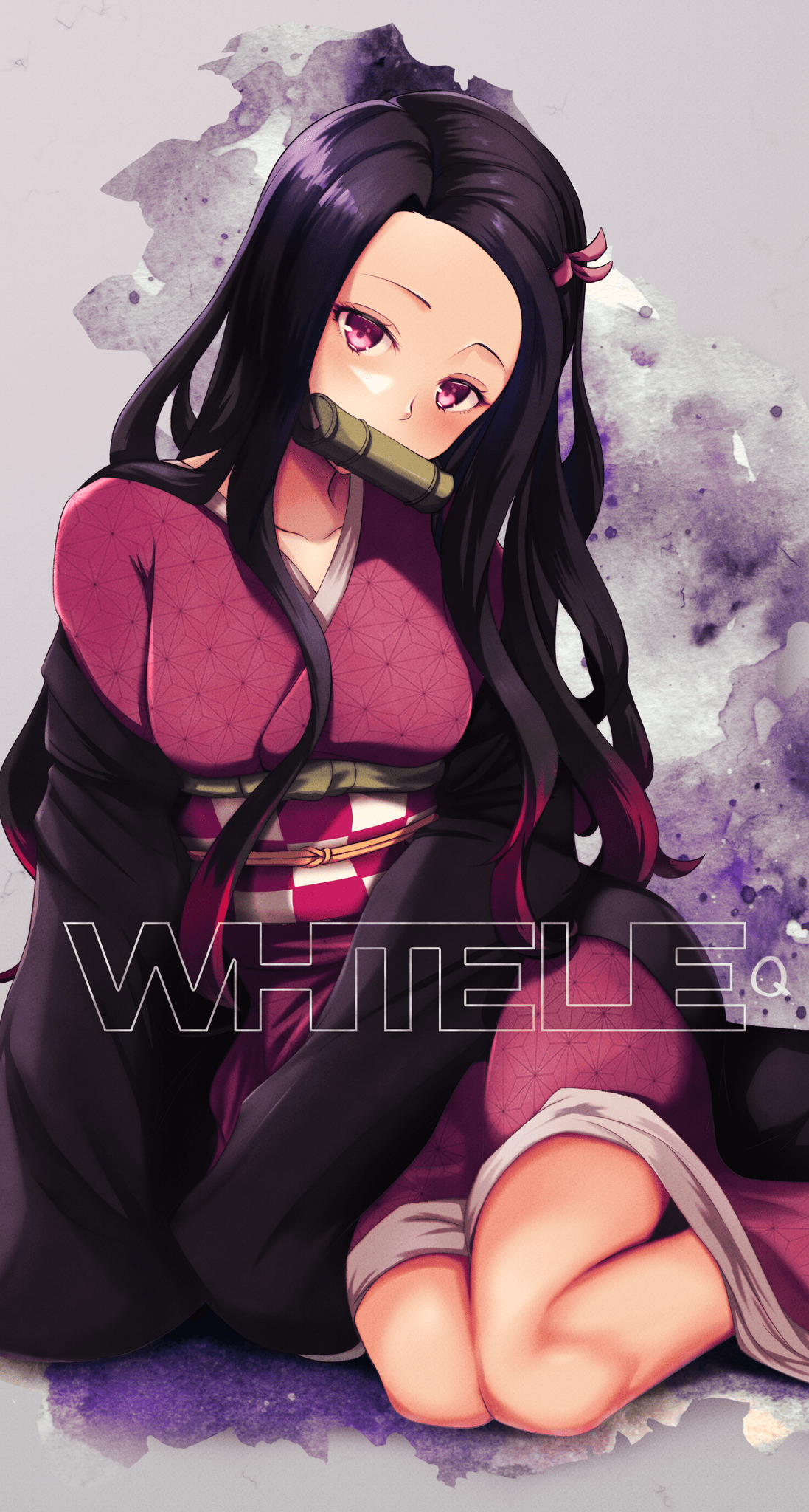 1097x2048 Nezuko Phone Wallpaper