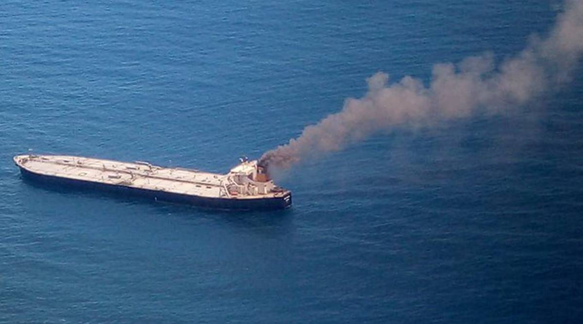 1200x667 Indian Oil Tanker Fire Update: 1 Missing, 1 Injured Out Of 23 Crew. Business News, The Indian Express