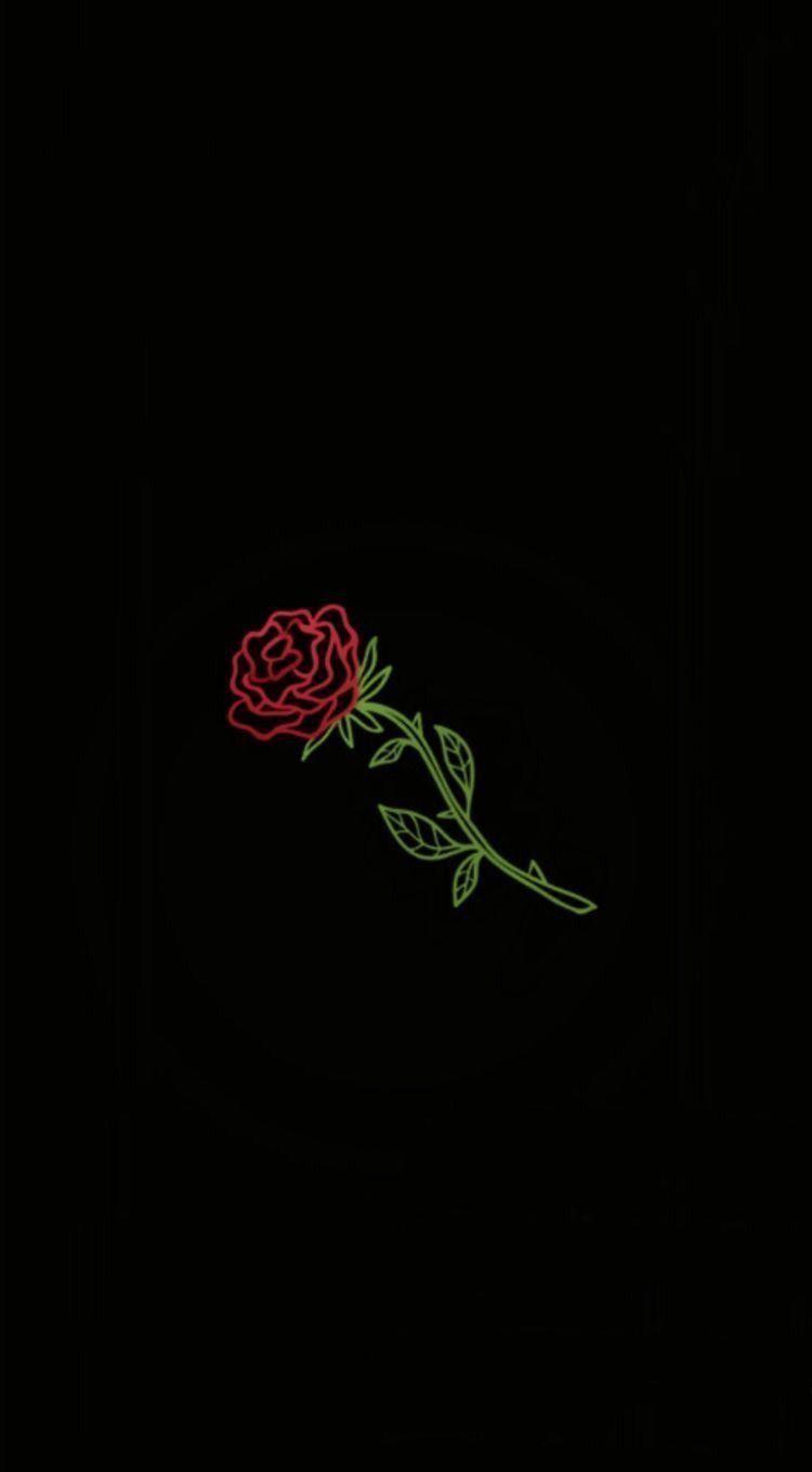 750x1358 Dark Roses Aesthetic Wallpaper