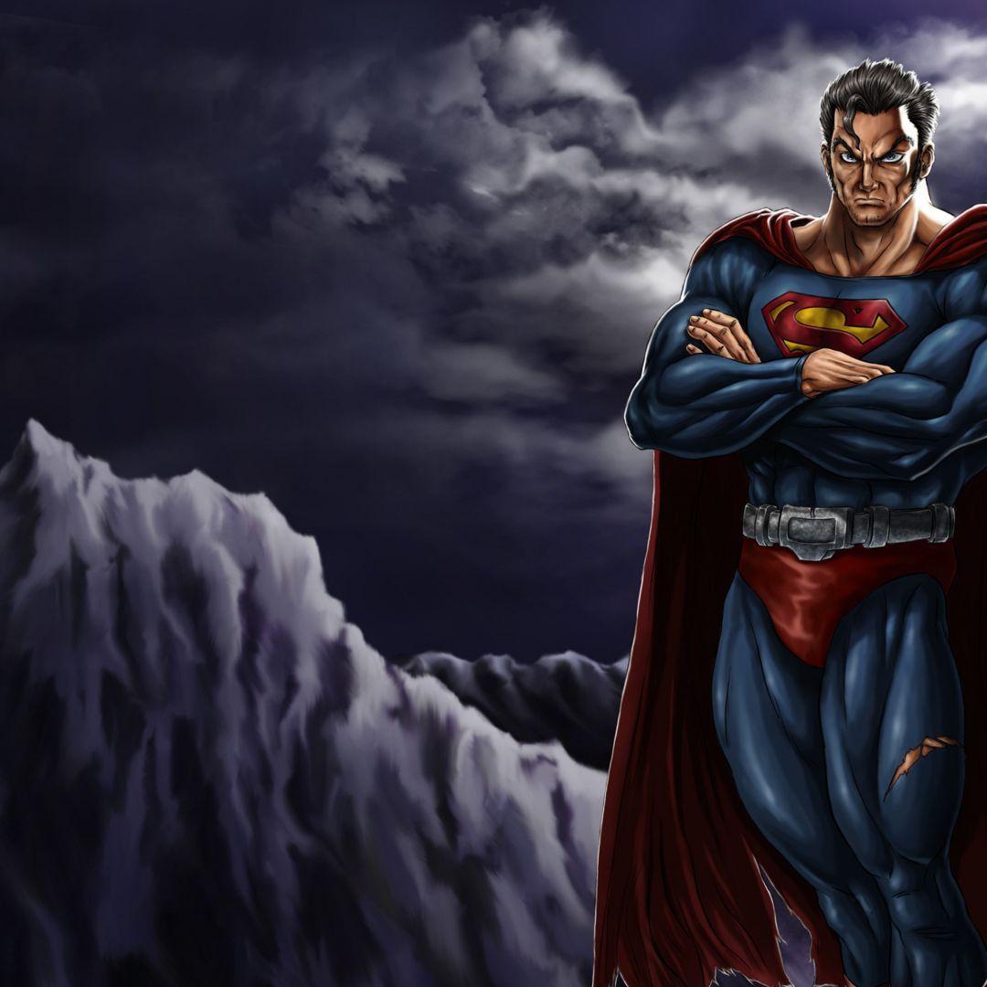 1080x1080 Dark Superman, iPhone, Desktop HD Background / Wallpaper (1080p, 4k) (2048x2048) (2021)