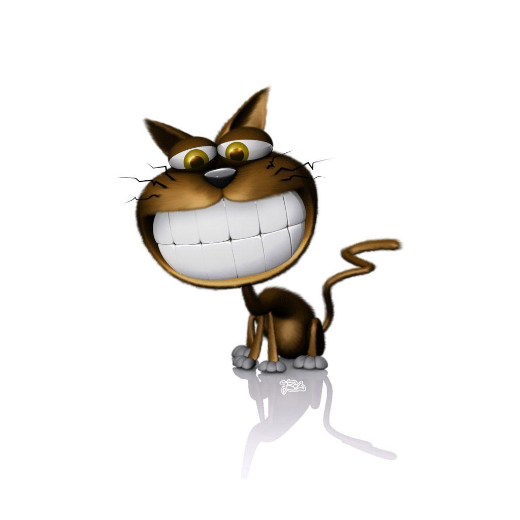 1024x1024 Animated Cat Wallpaper for Desktop