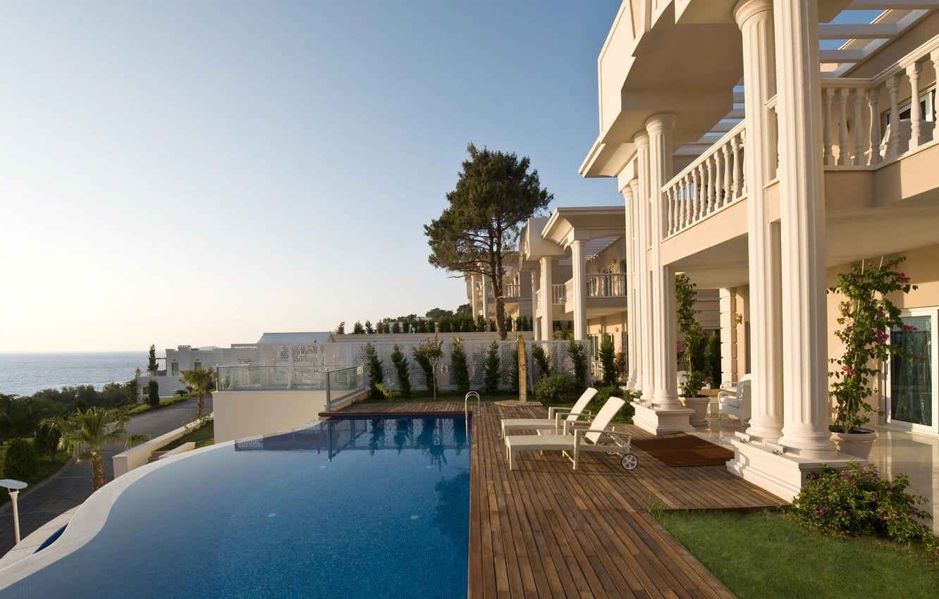 1332x850 Wallpaper Villa, pool, Turkey, Bodrum, Rixos Premium Bodrum Villas image for desktop, section город