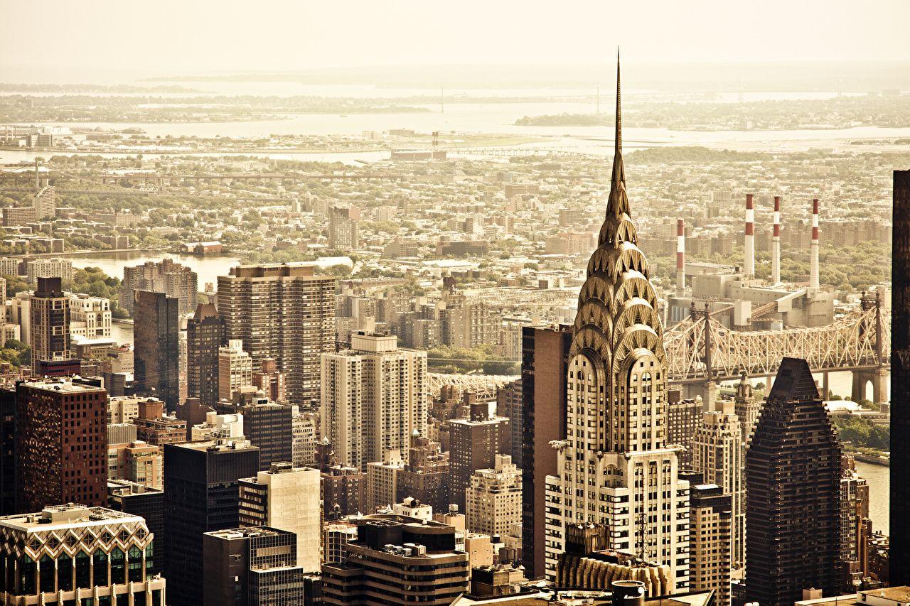 1280x853 image New York City USA Megapolis Manhattan Chrysler Building From