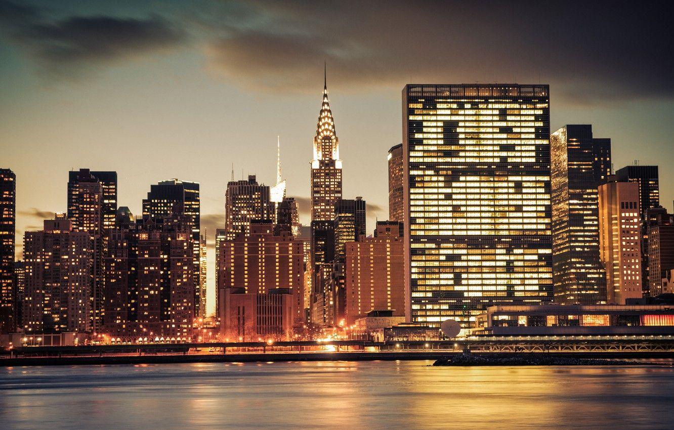 1332x850 Wallpaper city, New York, New York, Chrysler Building image for desktop, section город