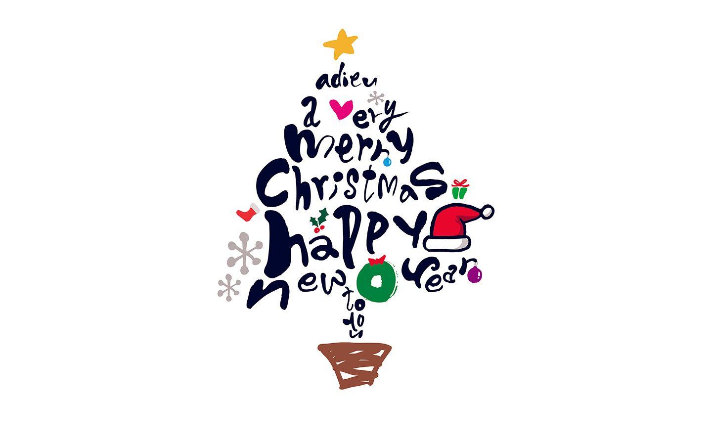 1440x900 Tree Holiday Christmas Illustration Art Wallpaper