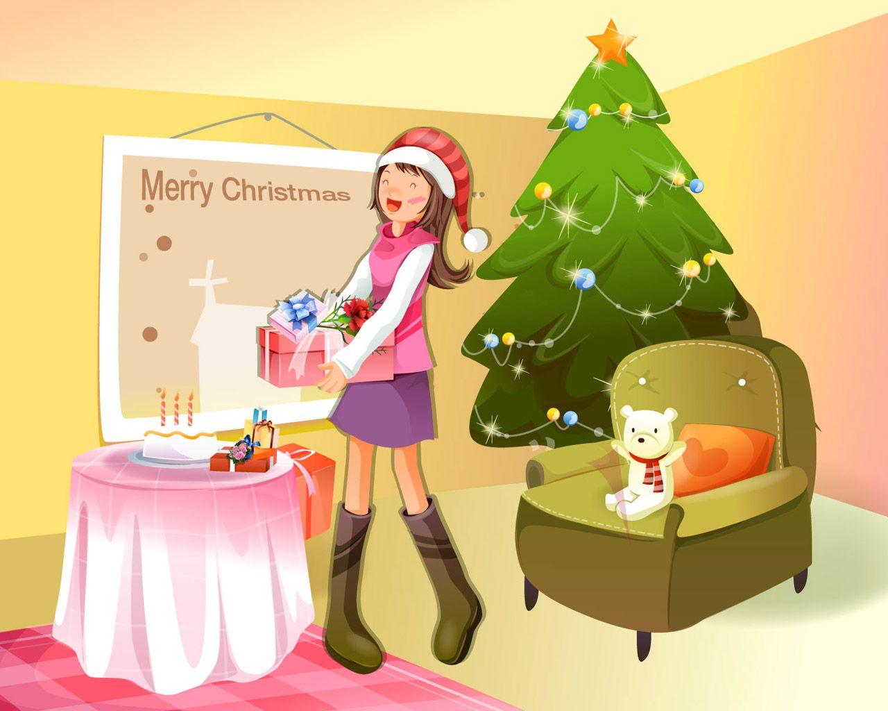 1280x1024 Free Games Wallpaper: Christmas Art Wallpaper Christmas Art Wallpaper Wallpaper Online