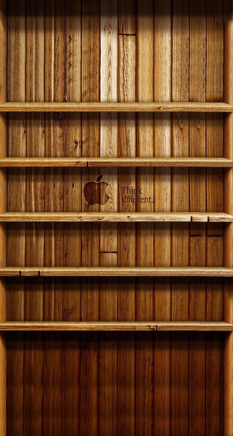 744x1392 Bookshelf iPhone Background