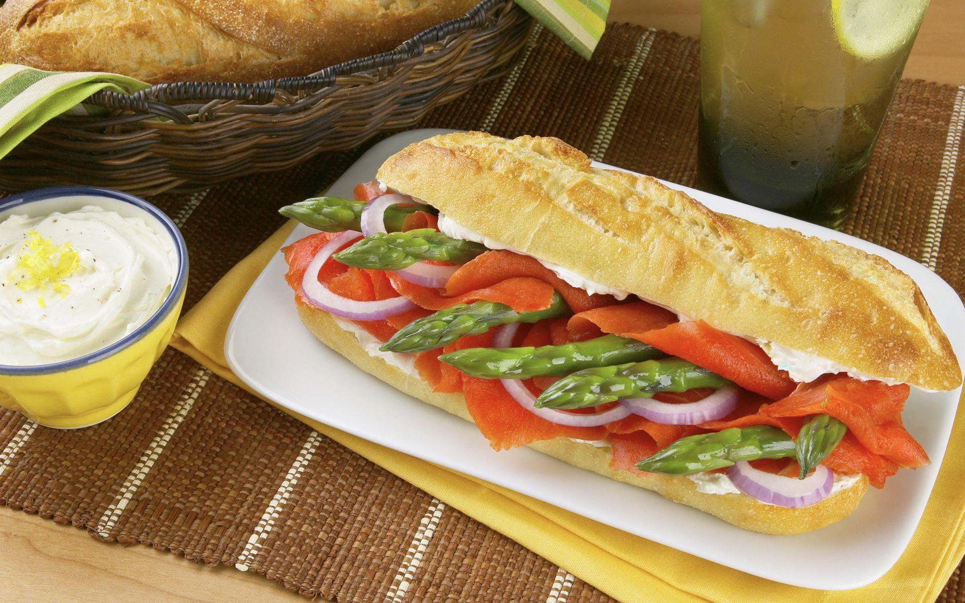 1920x1200 Sandwich with asparagus Desktop wallpaper 1920x1200
