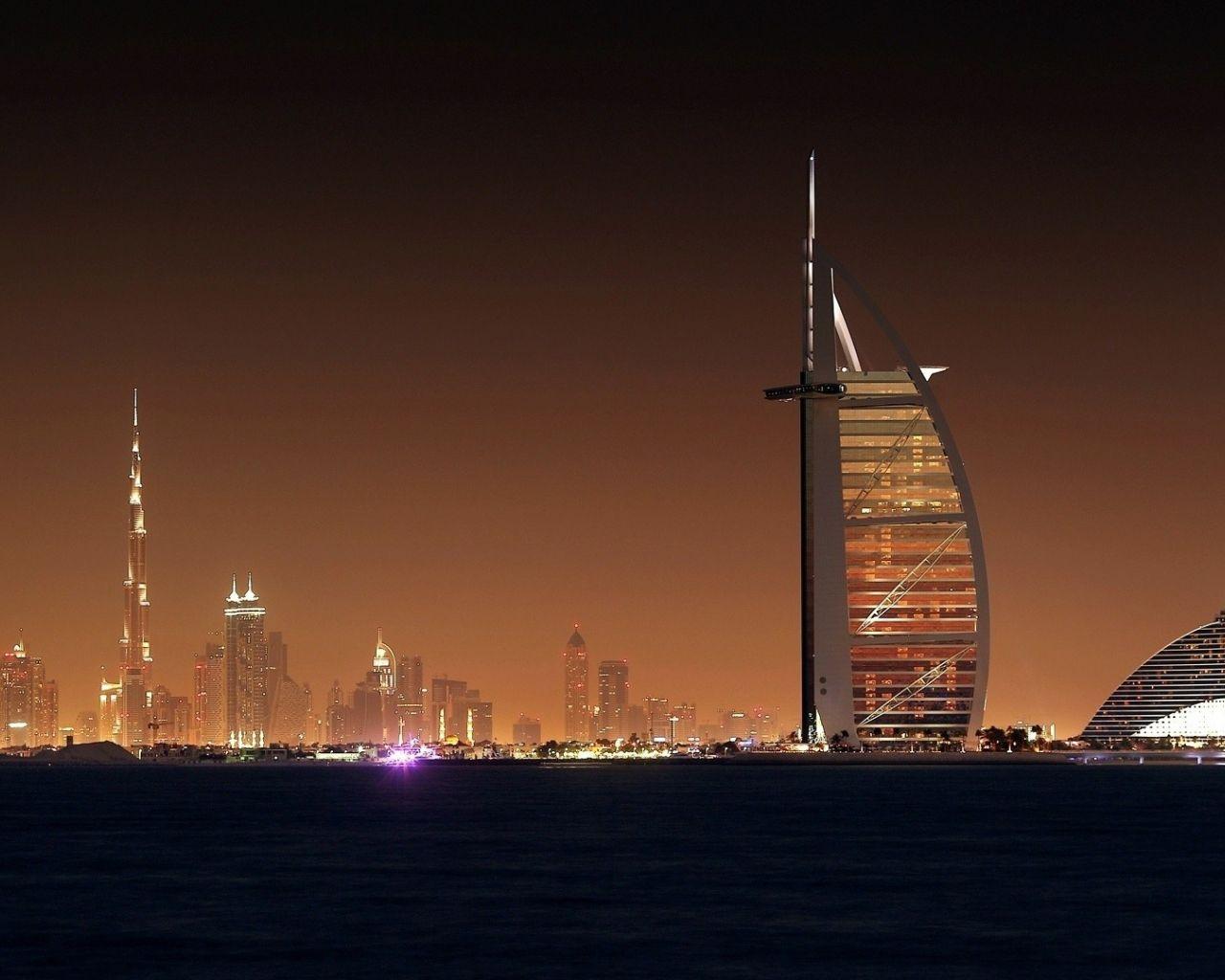 1280x1024 Desktop Wallpaper Dubai City In Night City, HD Image, Picture, Background, Lsxixd