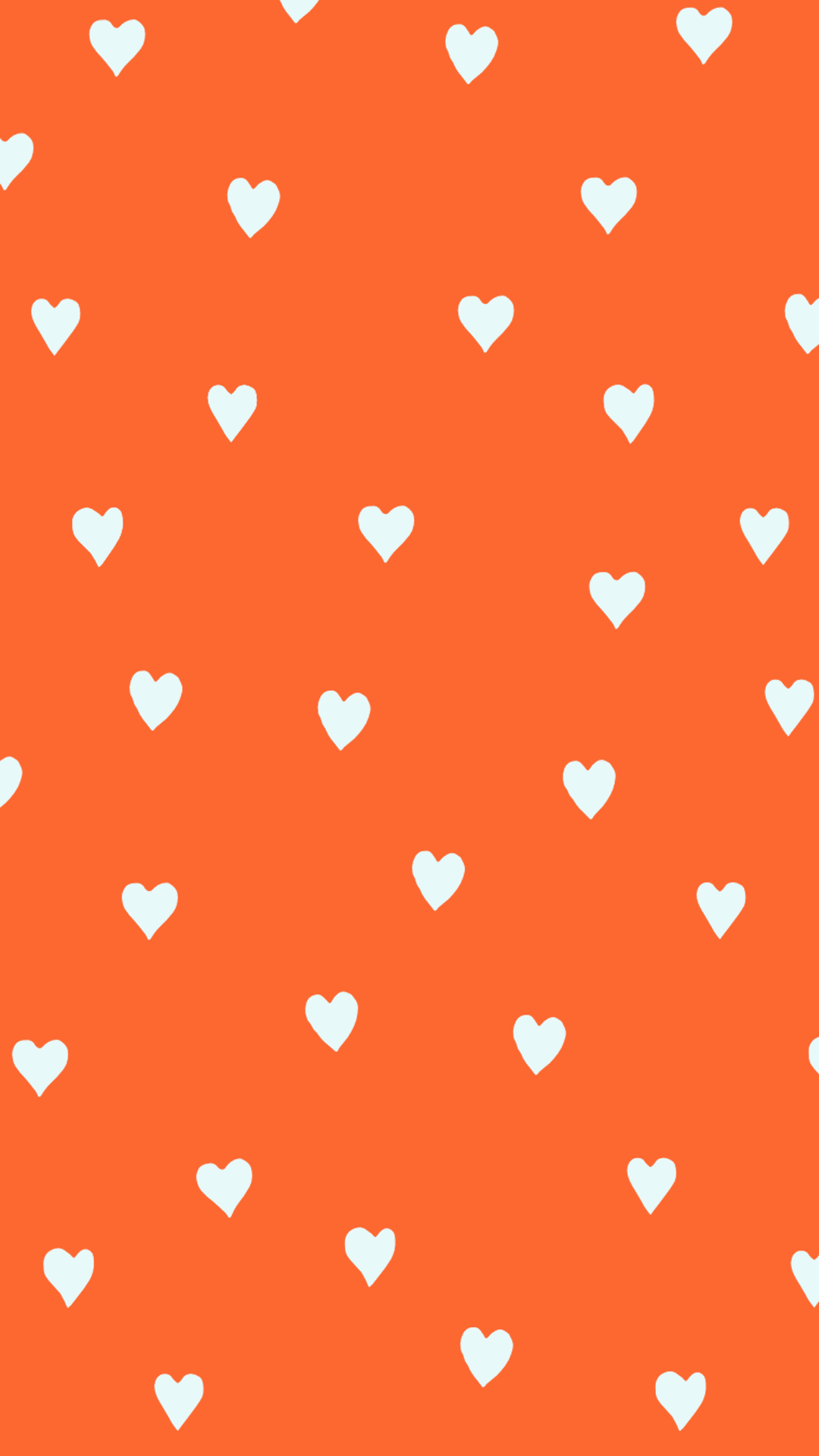 Orange Heart Wallpaper