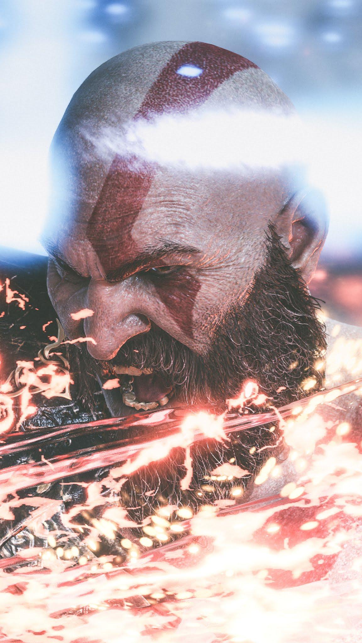 1152x2048 Kratos of war 4 game mobile wallpaper Mobile Walls