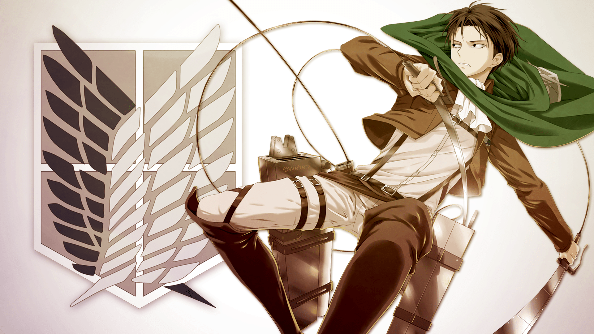 1920x1080 Attack on Titan Levi Wallpaper by welterz. Daily Anime Art