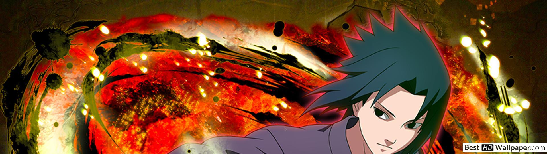 1920x540 Sasuke Uchiha Samurai from Naruto Shippuden for Desktop HD wallpaper download