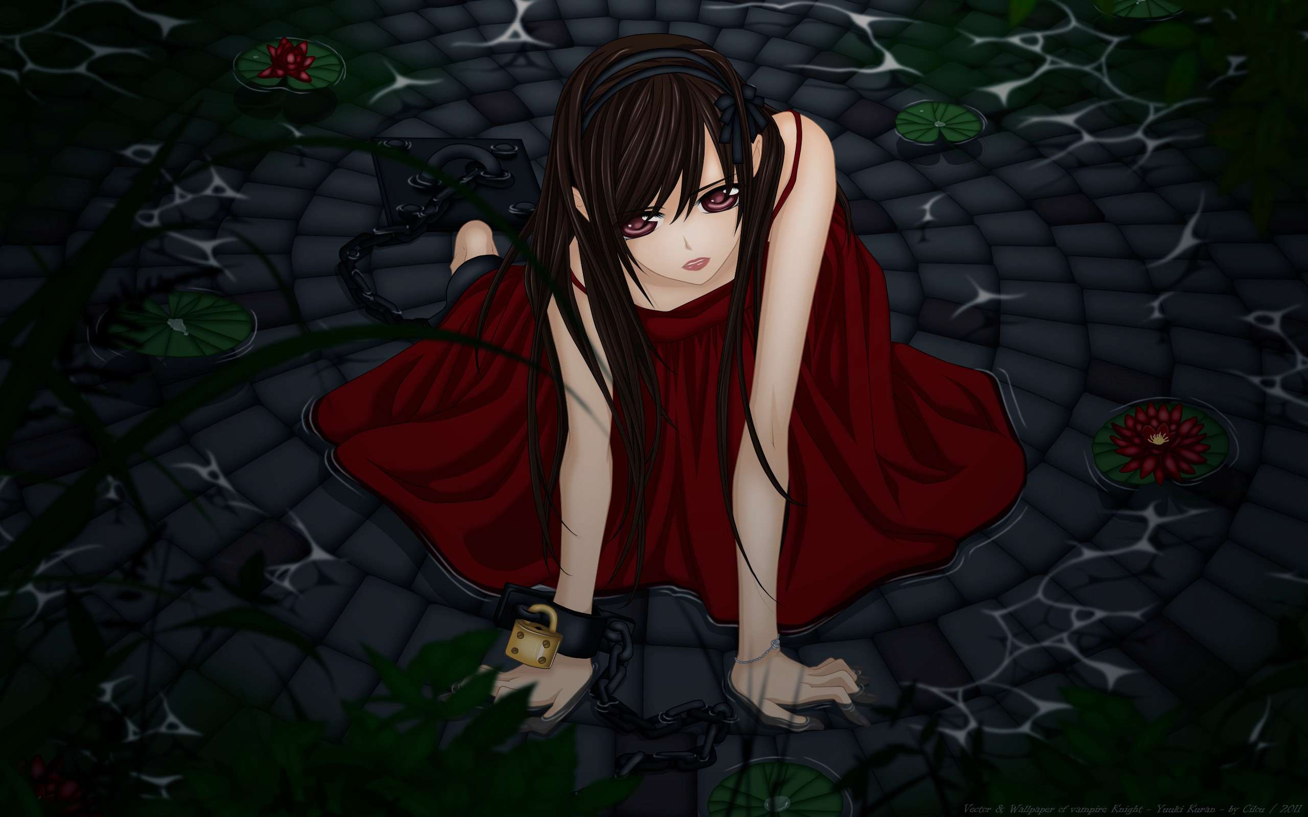 2560x1600 Dark Vampire Anime Wallpaper