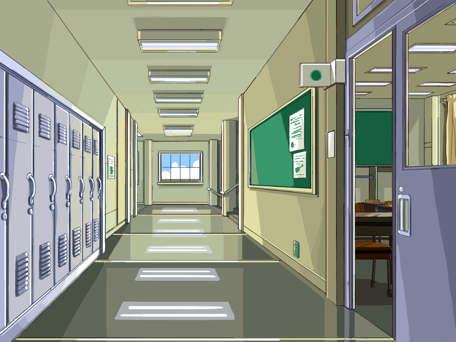 Anime School Hallway Wallpapers - Top Free Anime School Hallway ...