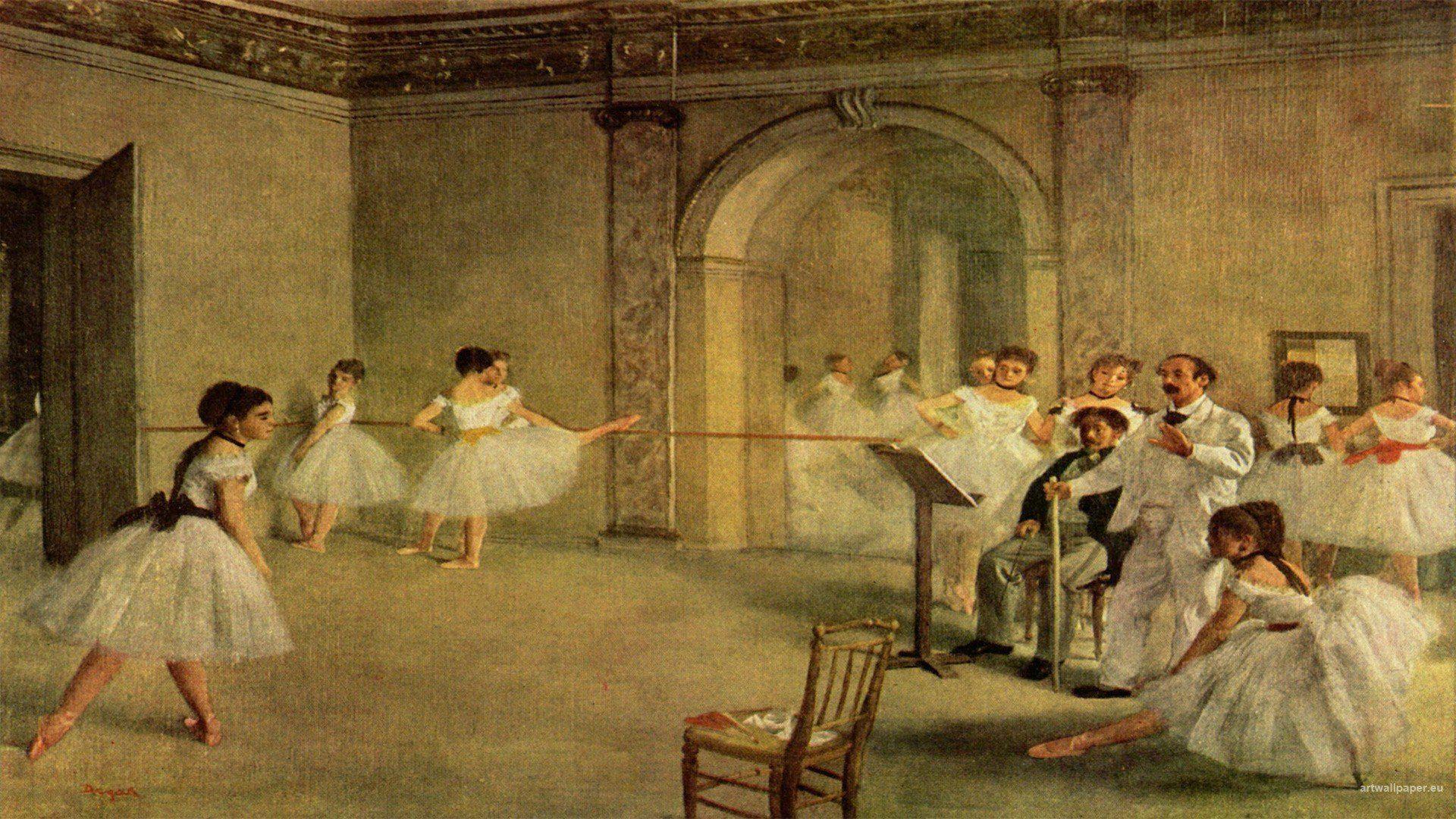 1920x1080 paintings, Artwork, Dancing, Impressionist, Painting, Edgar, Degas, Impressionism, Ballerinas Wallpaper HD / Desktop and Mobile Background
