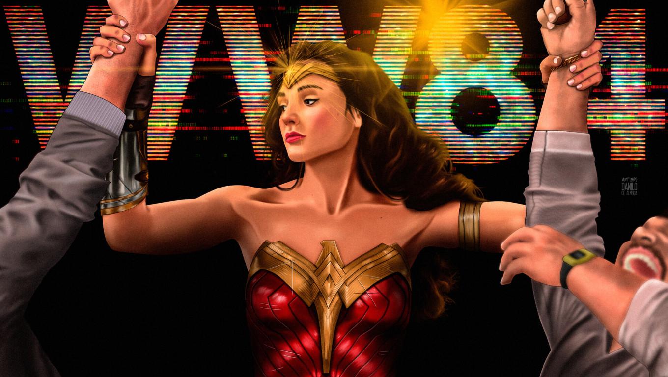 1360x768 New Wonder Woman 1984 Fan Art Desktop Laptop HD Wallpaper, HD Movies 4K Wallpaper, Image, Photo and Background