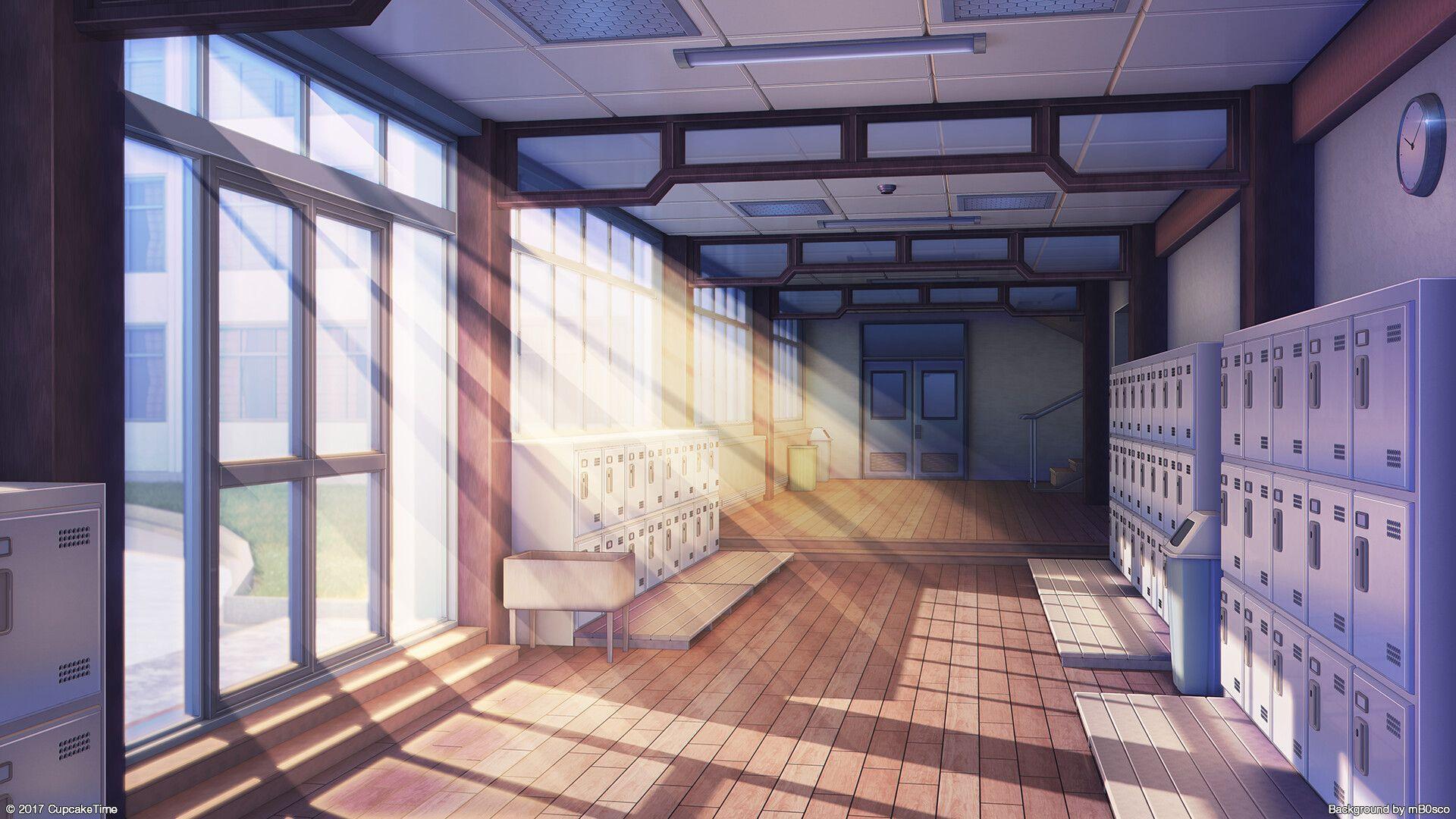 Anime School Hallway Wallpapers Top Free Anime School Hallway Backgrounds Wallpaperaccess