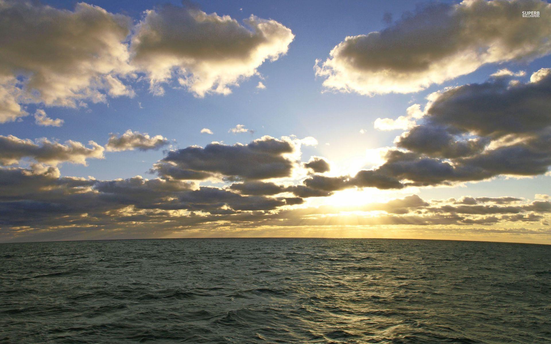 1920x1200 Beautiful Ocean Clouds Sunny wallpaper. Beautiful Ocean Clouds Sunny