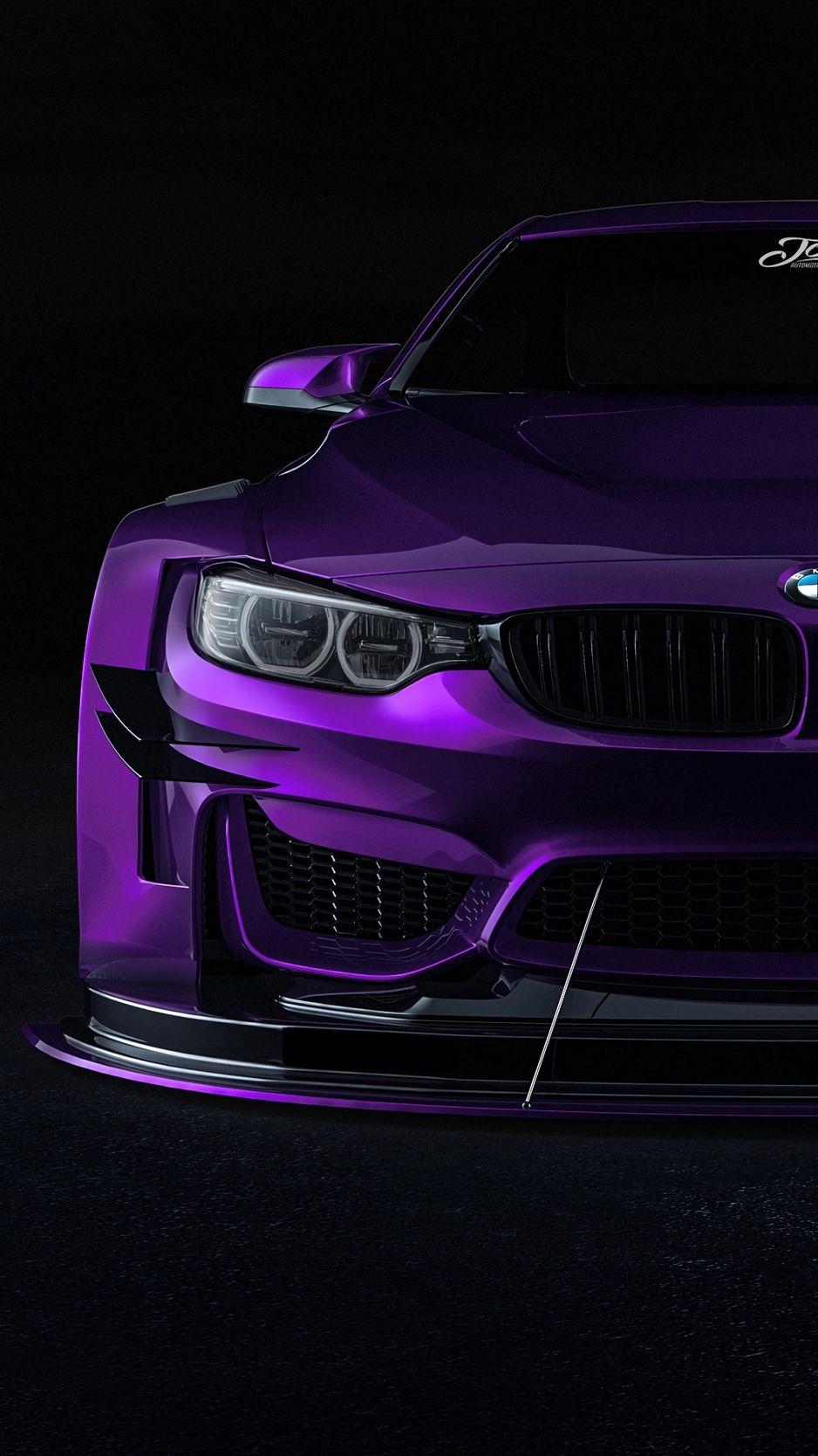 938x1668 Wallpaper Bmw, Car, Sportscar, Purple, Front View