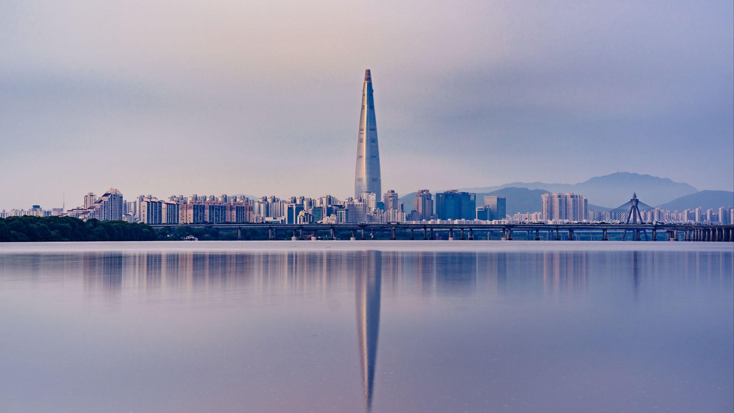 2560x1440 Wallpaper Panorama, Skyscraper, Seoul, South Korea World Tower 4k Wallpaper & Background Download