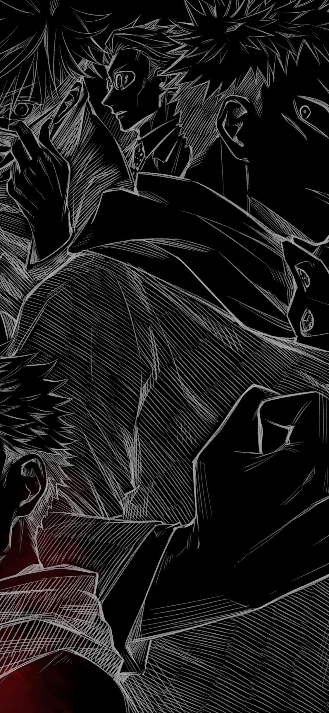 Wallpaper Anime Satoru Gojo Nobara Kugisaki Jujutsu Kaisen Yuji  Itadori Background  Download Free Image