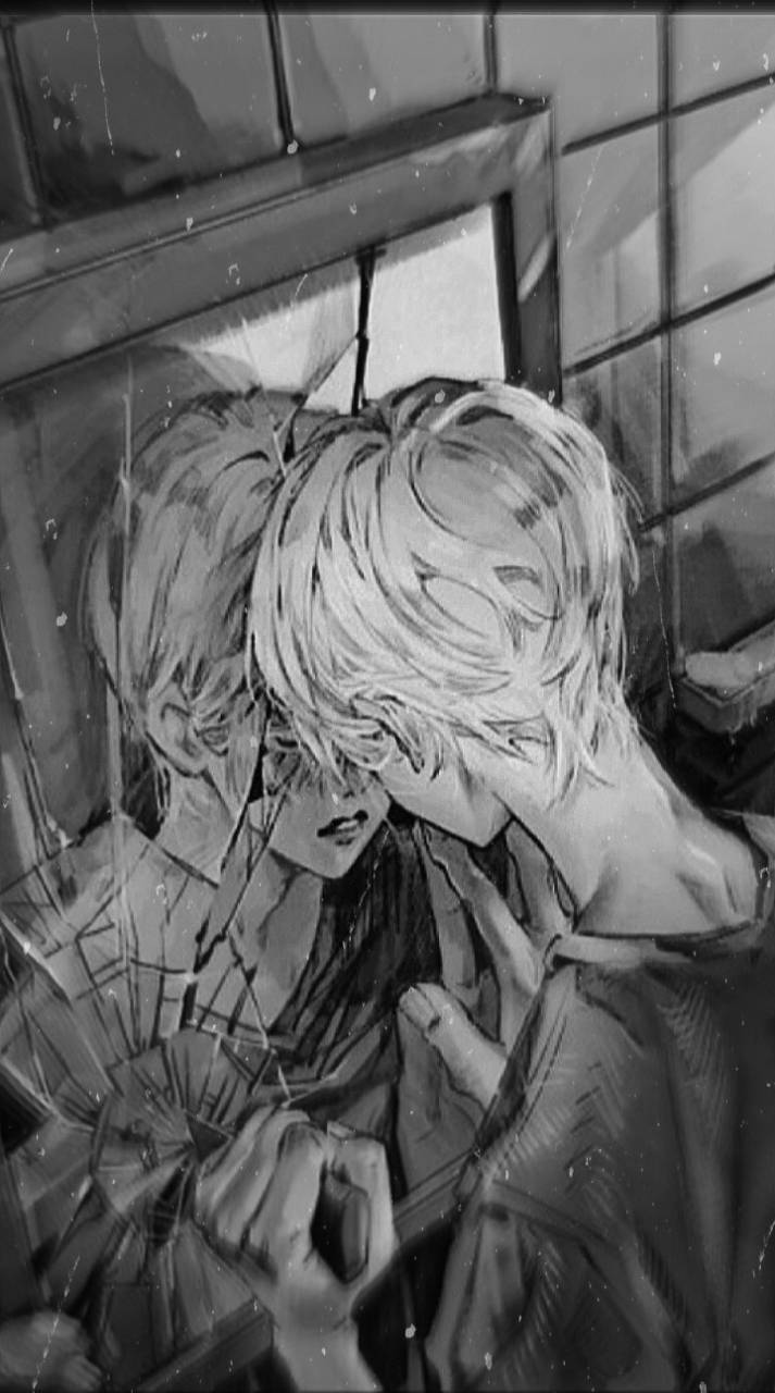 713x1280 Sad anime boy wallpaper