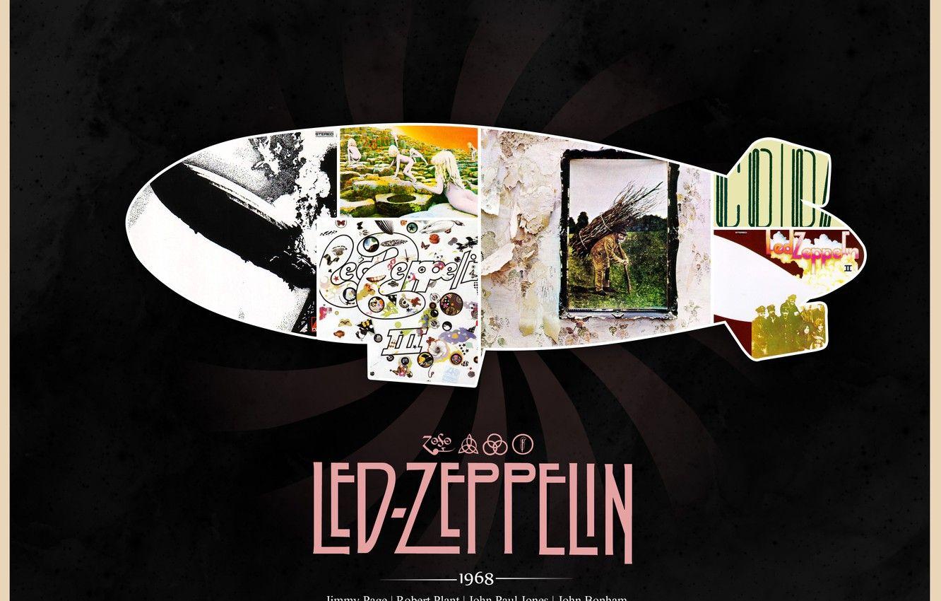 1332x850 Wallpaper the airship, Rock, classic, Led Zeppelin, Jimmy Page, album covers, John Paul Jones, Robert Plant, John Bonham image for desktop, section музыка