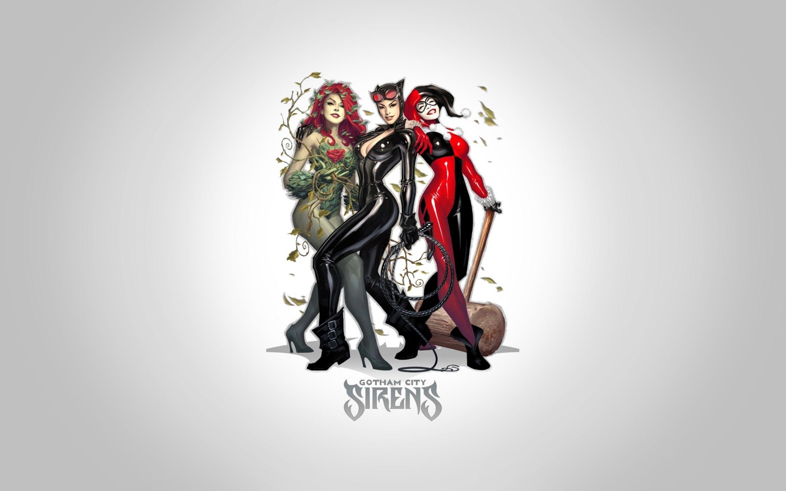 2560x1600 Harley Quinn, Catwoman, Poison Ivy, Gotham City, Comics, Marvel Comics, Superhero, Batman Wallpaper HD / Desktop and Mobile Background