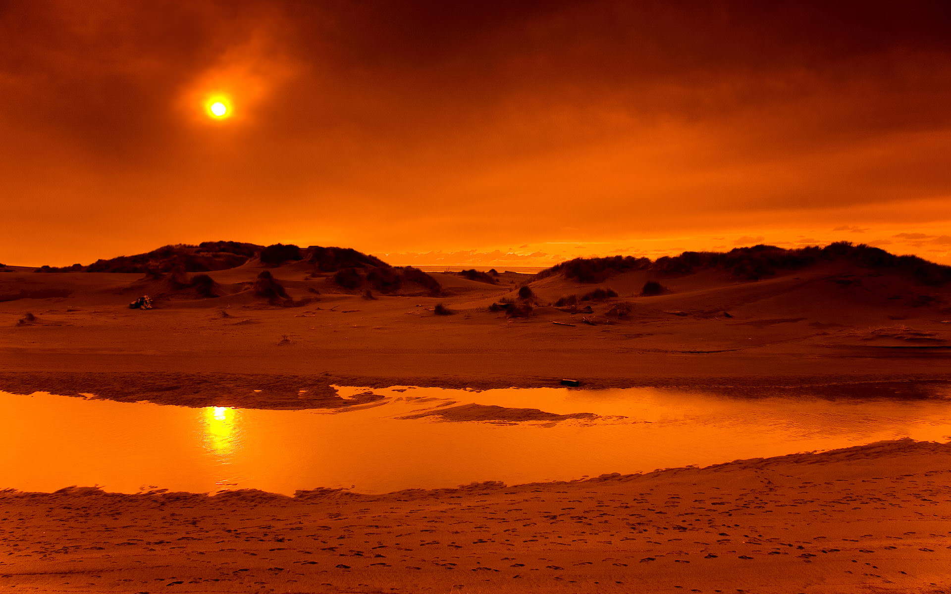 1920x1200 Scenery Image: Free Sunset Background Image