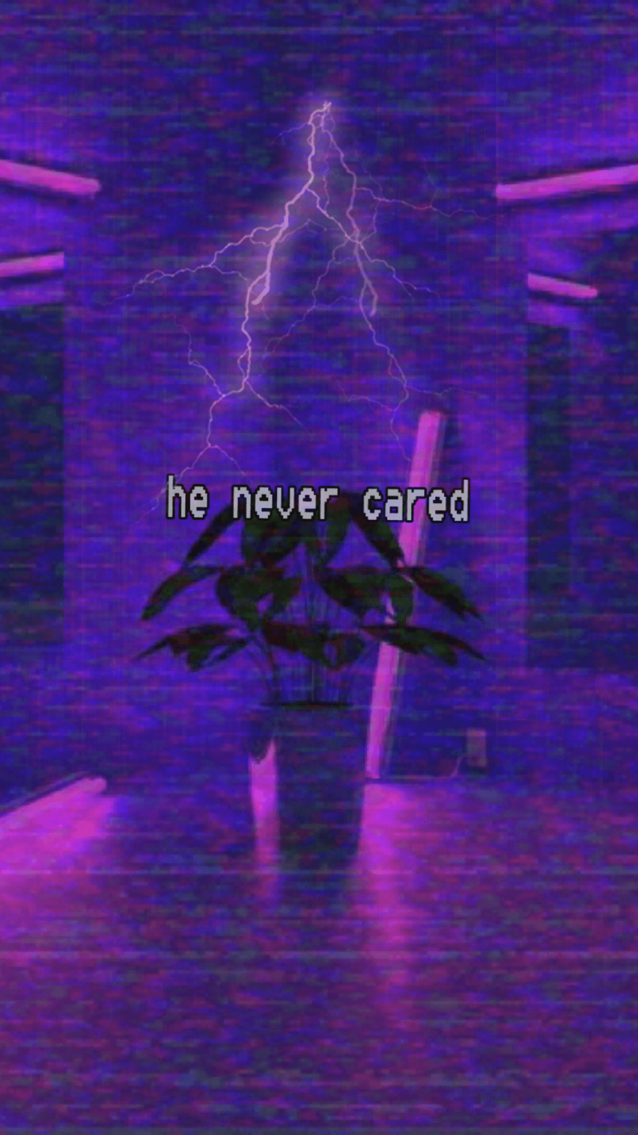 1242x2208 Depressed Aesthetic Wallpaper Neon .