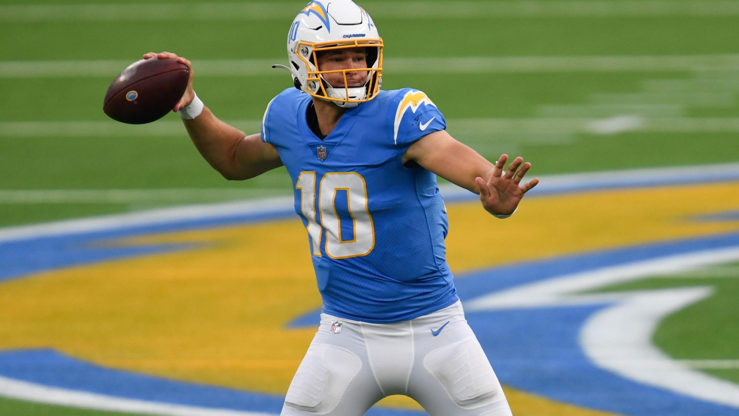 Los Angeles Chargers Quarterback Justin Herbert steps up in the News  Photo  Getty Images