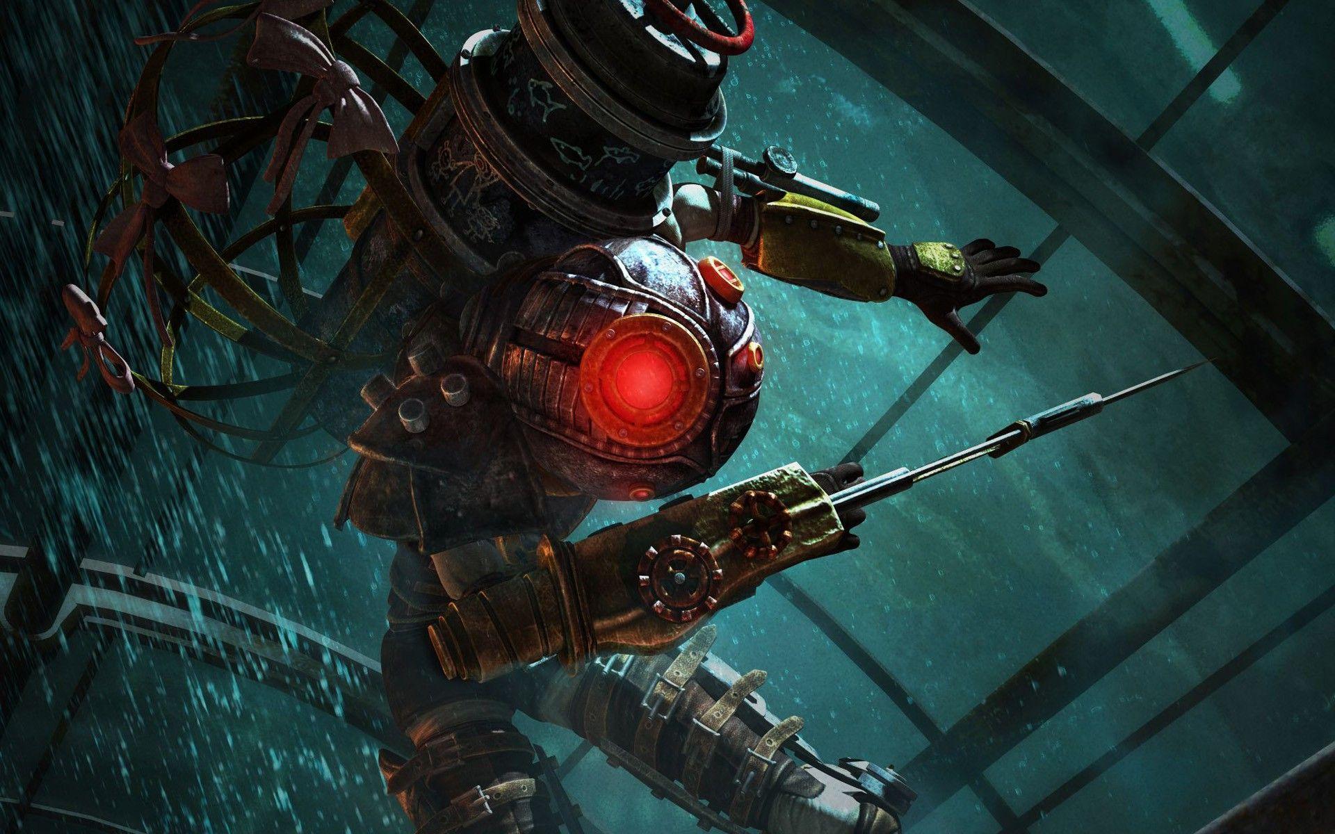 1920x1200 BioShock BioShock, Big Daddy, Little Sister, Video Games Wallpaper HD / Desktop and Mobile Background
