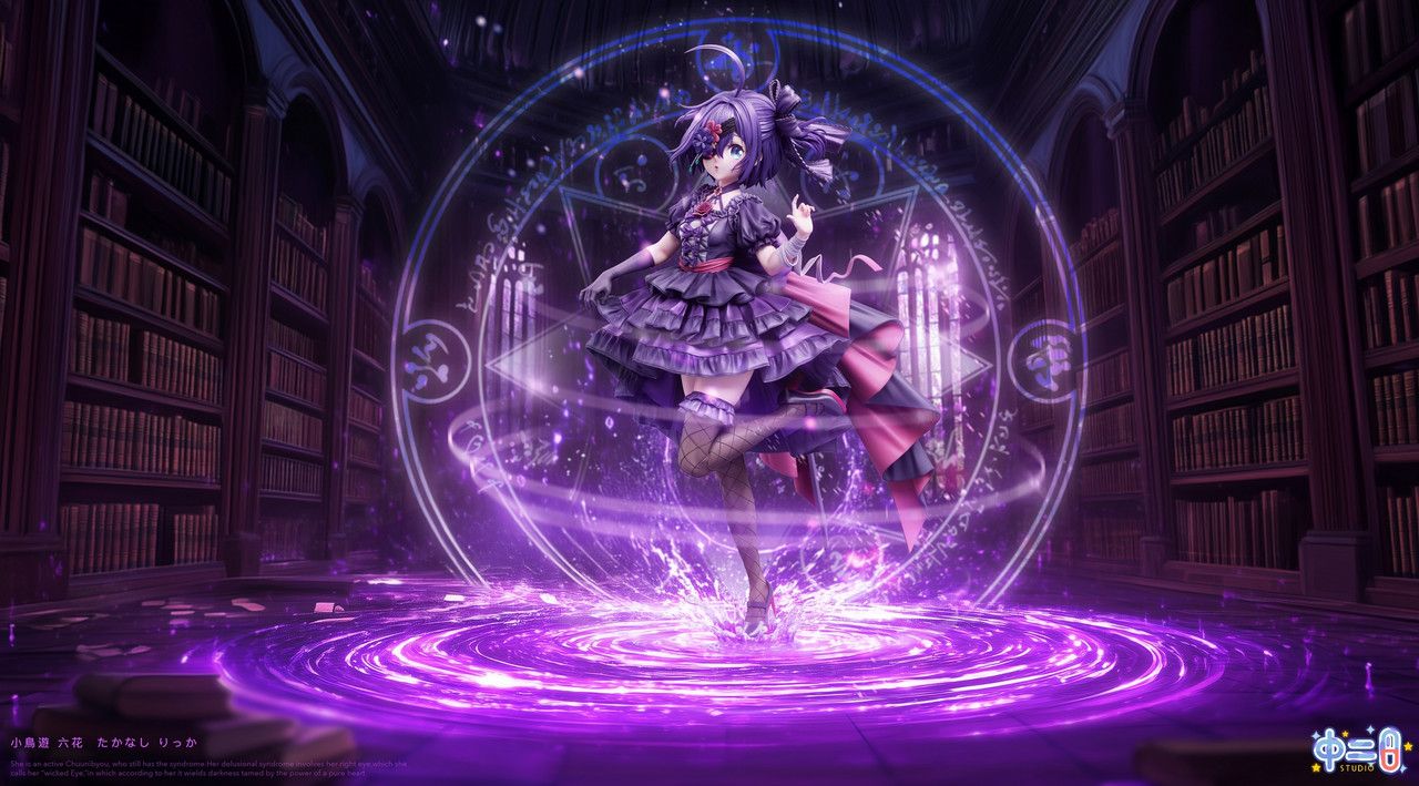 1280x709 Pre Order * Zhongerbing Studio Love, Chunibyo & Other Delusions Takanashi Rikka Resin Statue