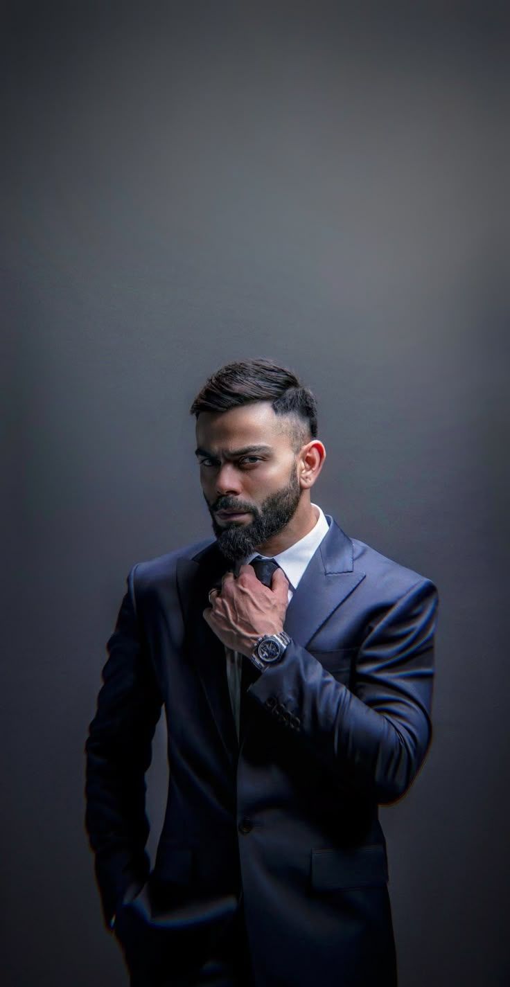 736x1425 Virat kohli black dress photo. Virat kohli wallpaper black, Virat kohli formal look, Dress suits
