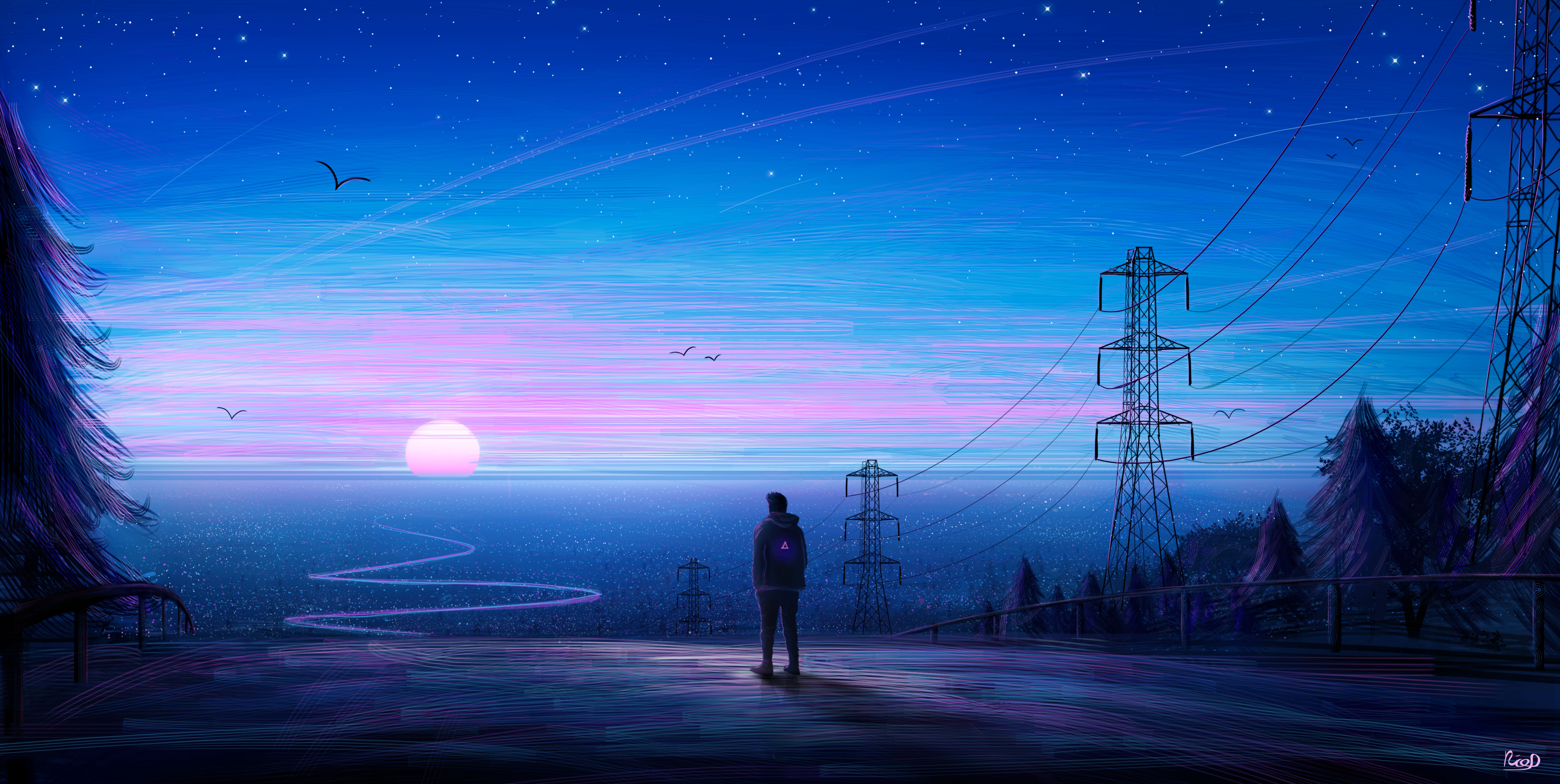 8951x4500 Free Loneliness 4K Wallpaper & Desktop HD Background for PC