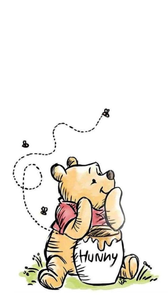 675x1200 Disney. Winnie the pooh sitting drawing, Pooh cloud, Vintage winnie the pooh cartoon