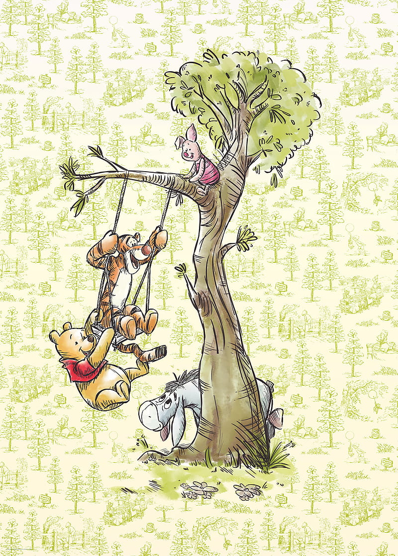 800x1117 Pooh and Friends, disney, piglet, tigger, winnie, HD phone wallpaper