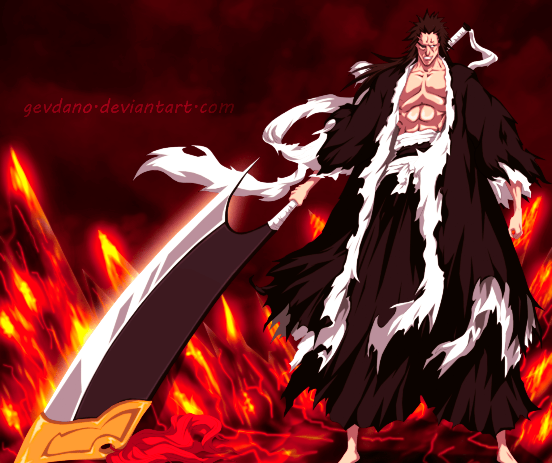 1920x1611 Download Kenpachi Zaraki Anime Bleach HD Wallpaper