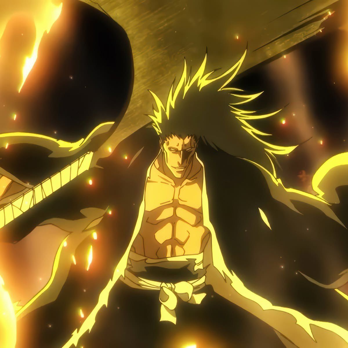 1200x1200 With the new form of kenpachi bankai. Are there up to 10 characters in bleach that can beat zaraki??