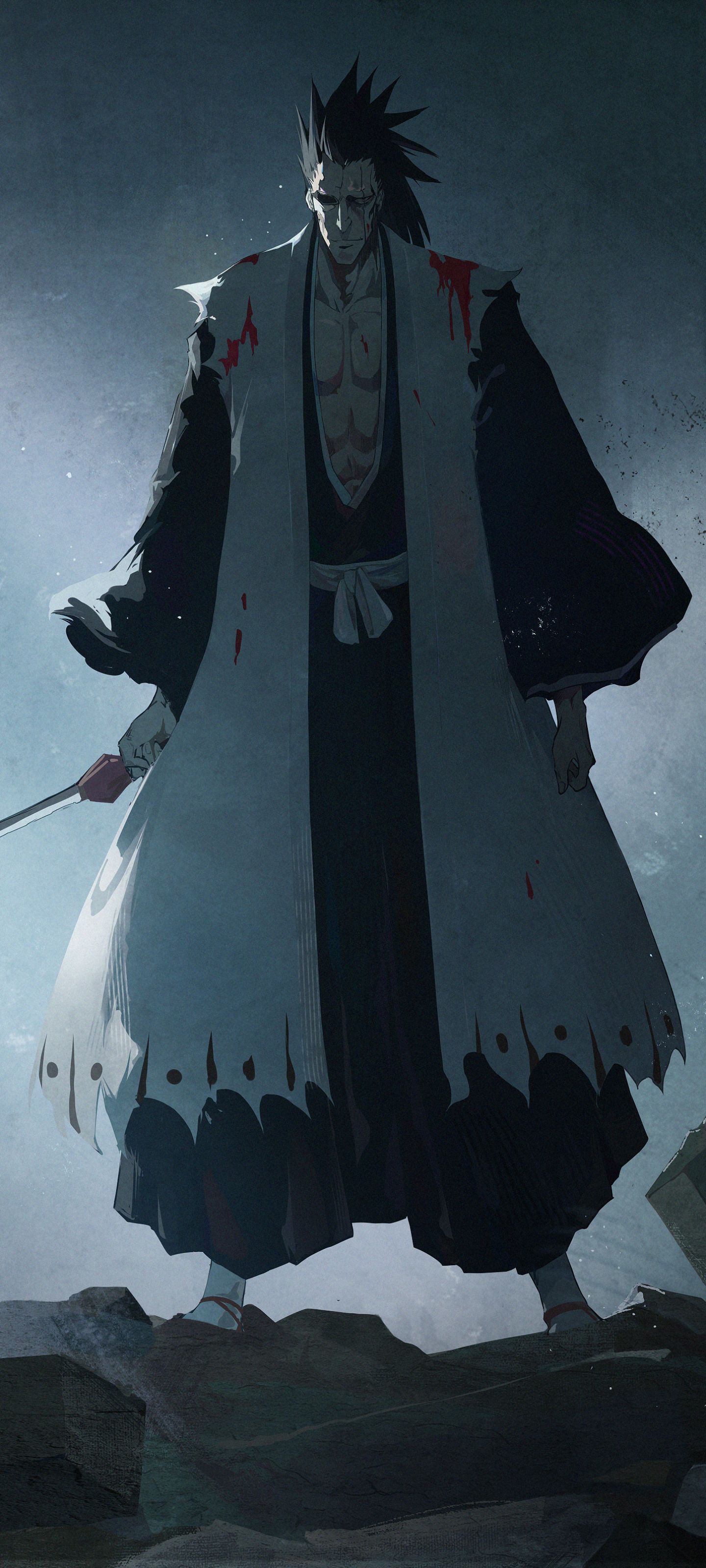 1440x3200 Kenpachi Zaraki Phone Wallpaper and iPhone Background