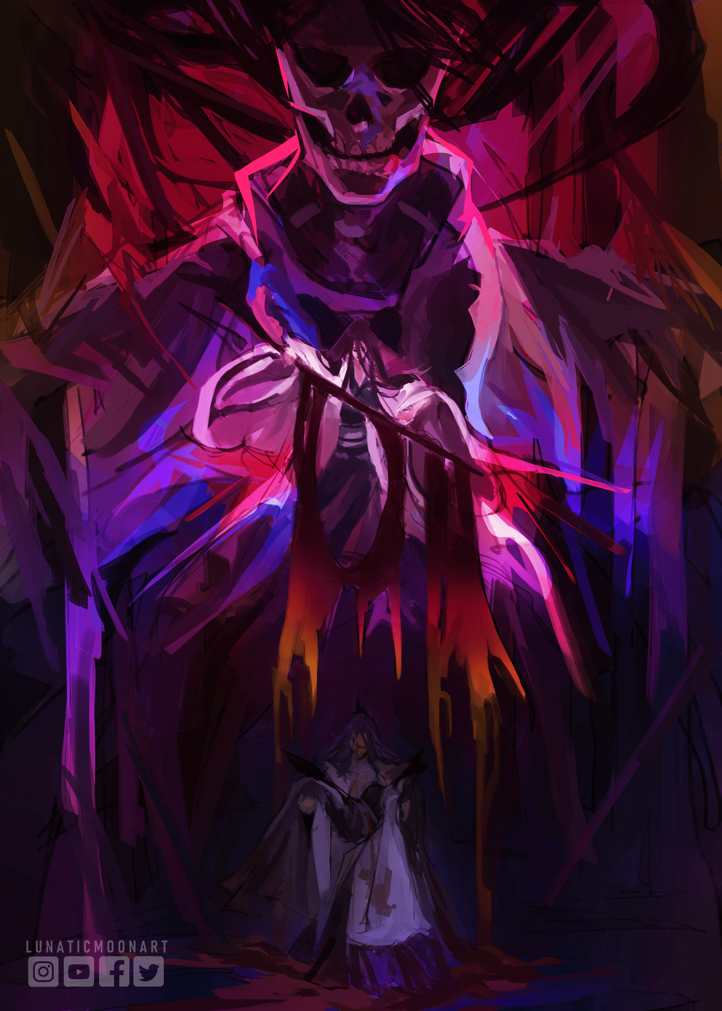 1450x2030 Bleach TYBW, Unohana & Zaraki Kenpachi fanart Me!