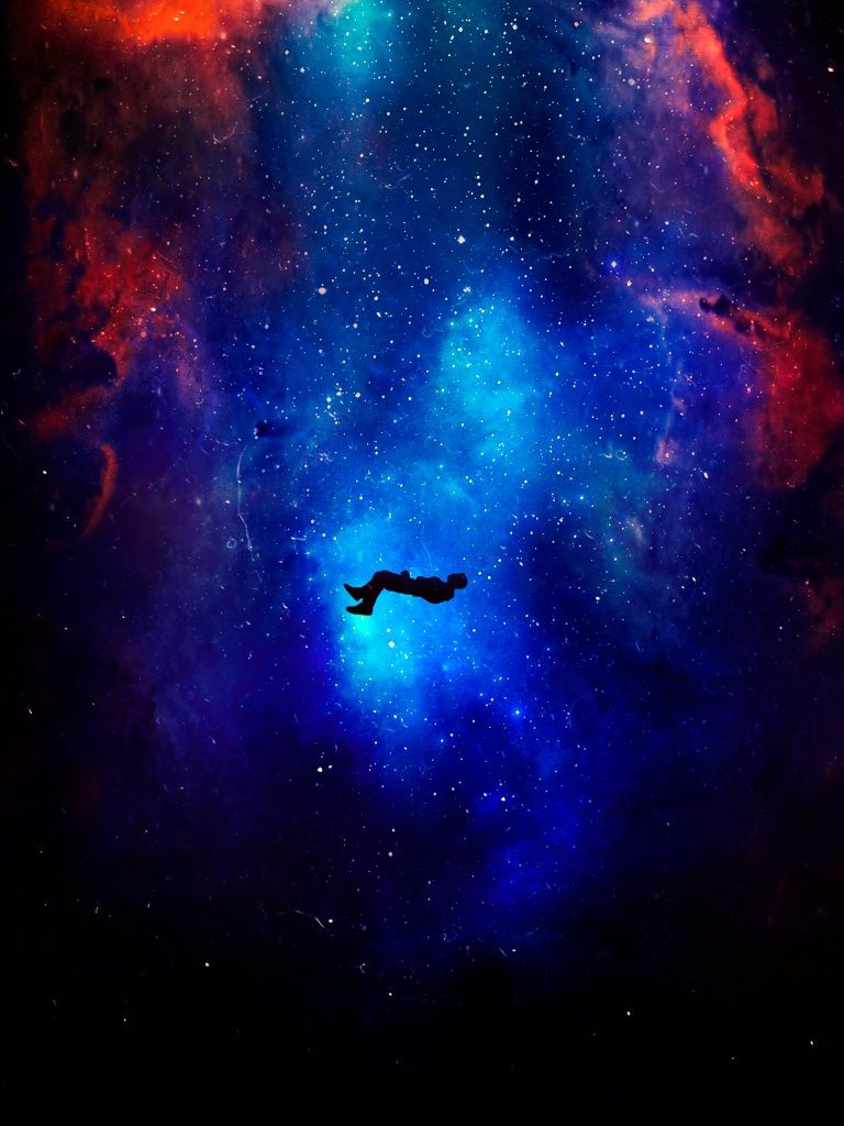 768x1024 Lost in Space Wallpaper 4K, Alone, Dream, Deep space, Nebula
