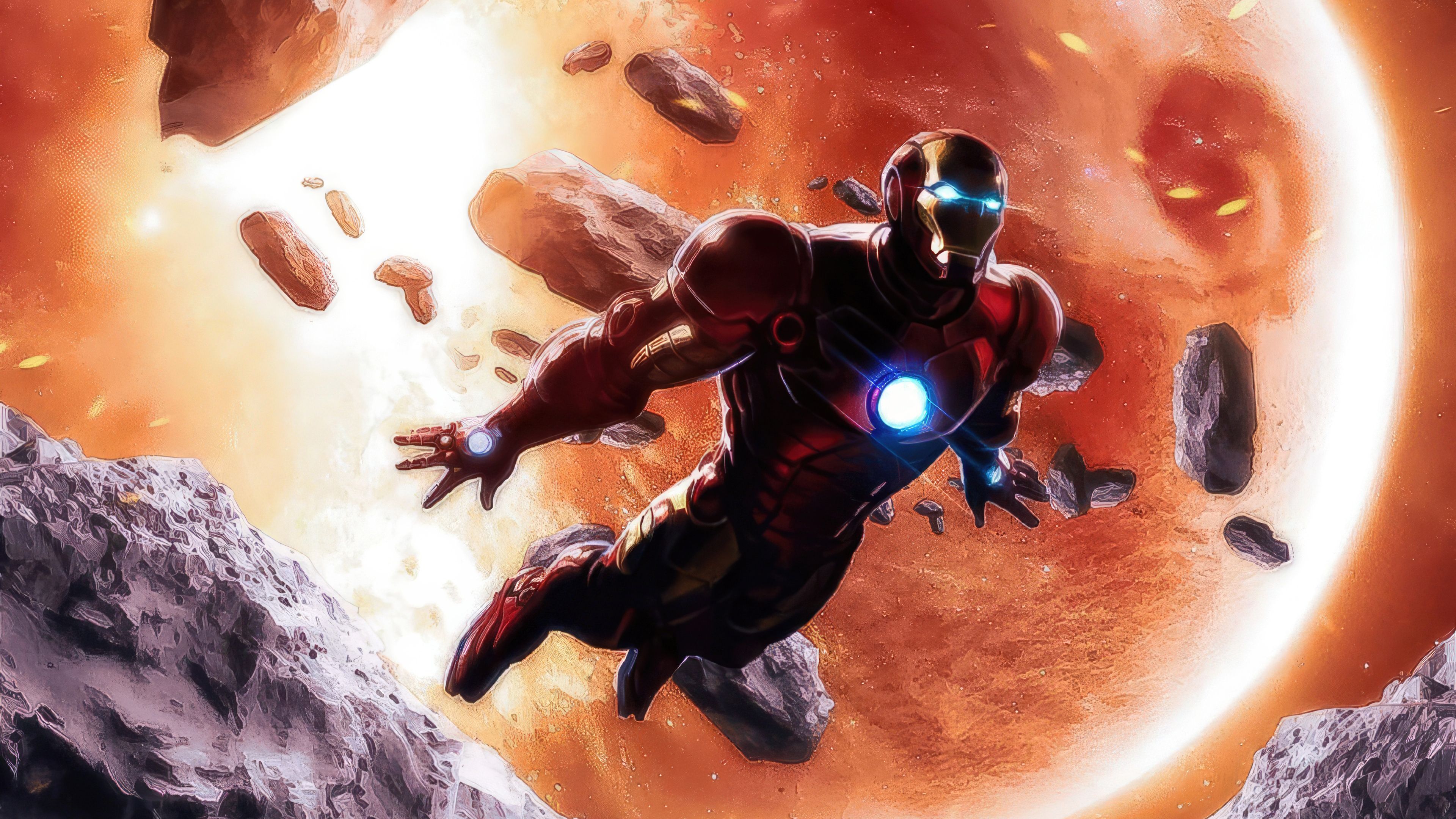3840x2160 Iron Man In Space Wallpaper, HD Superheroes Wallpaper, 4k Wallpaper, Image, Background, Photos and Picture