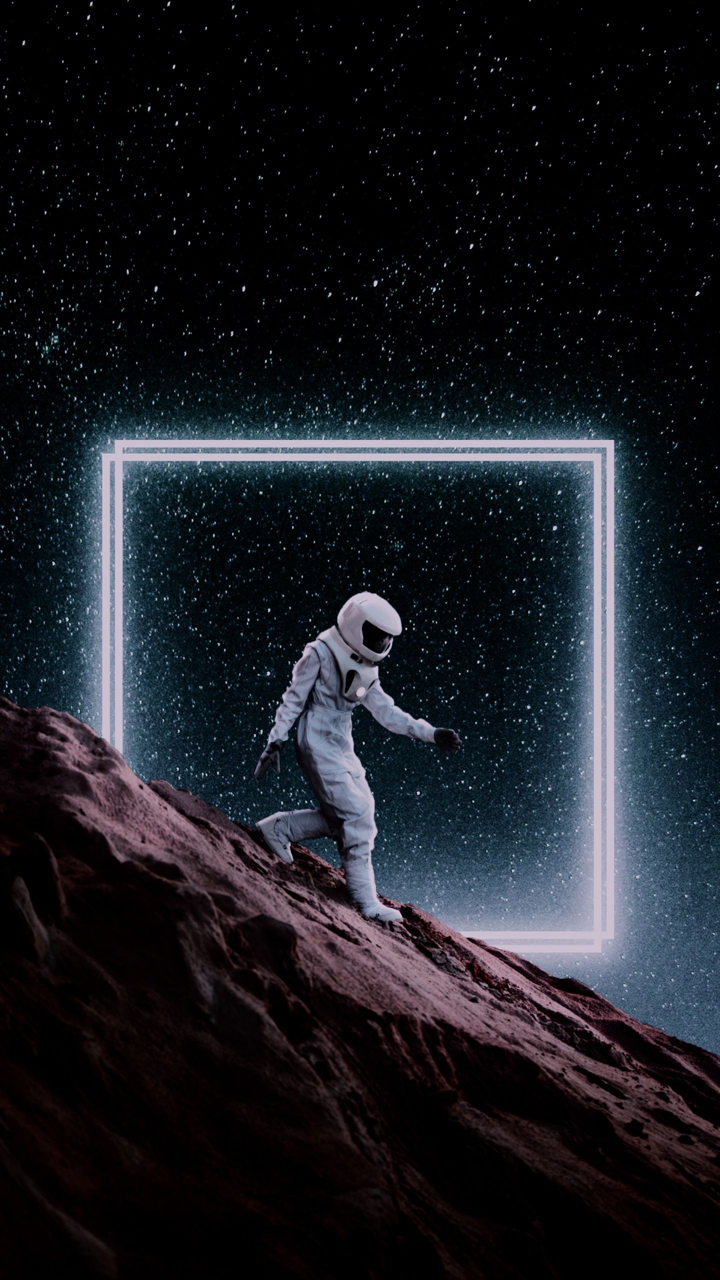 1440x2560 Spaceman Wallpaper 4K, Astronaut, Illustration