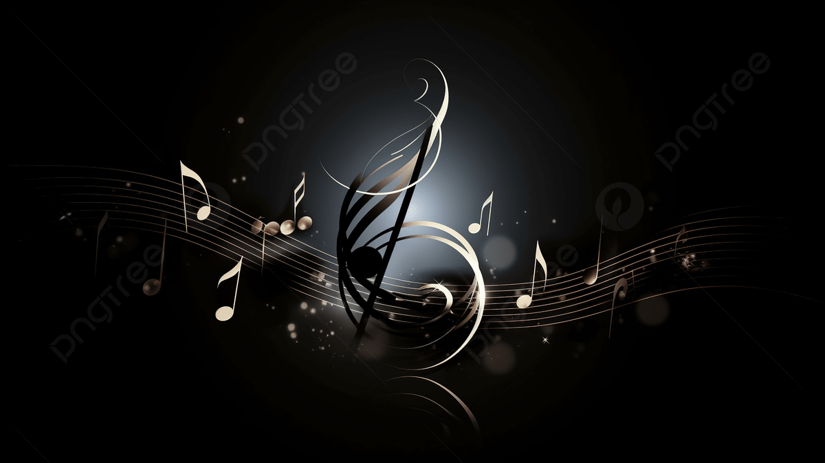 1200x673 Music Pattern With Music Notes On A Dark Background, Music Symbols Picture, Music, Music Powerpoint Background Image And Wallpaper for Free Download