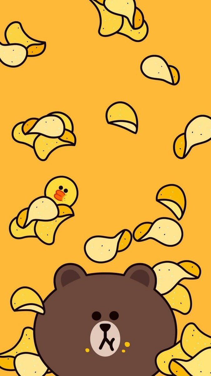 675x1200 KAKAOFRIEND #LINEFRIENDS #brown #wallpaper #